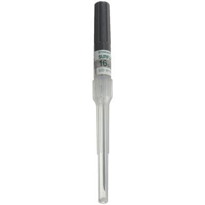 SurFlash® Polyurethane I.V. Catheters, 16 Gauge x 2", Gray, Latex-Free, 50/Box - SurFlash® Polyurethane I.V. Catheters, 50/Box - 16 Gauge x 2" Gray - Image 1