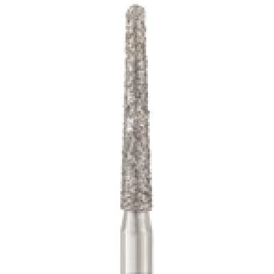 Patterson® Disposable Diamond Bur, FG, Coarse, Green Ring, Round End Taper, 1.6 mm Diameter, 10.0 mm Length, 25/Pkg, #850-016C - Patterson® Disposable Diamonds – FG, Coarse, Green, Round End Taper, 25/Pkg - # 850-016C, 1.6 mm Diameter, 10.0 mm Length - Image 1