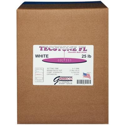 Garreco Tecstone FL White Dental Stone, 25 lb Carton - Tecstone Fl White - 25 lb Carton - Image 1