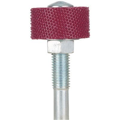 Typhoon Sanding Sleeve, 15/16" OD x 3/4" ID x 1/2" Length, Coarse, Red, for 1/4" Shank Mandrel, 1/Pkg - Typhoon Sanding Sleeves – 15/16" Outside Diameter, 3/4" Inside Diameter - Sleeve with Mandrel – 1/2" Length, 6.4 mm (1/4") Shank, Coarse, Red - Image 1