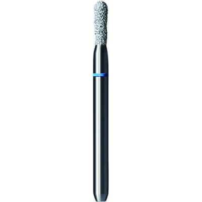 Shofu Pro-Cut Diamond Burs, FG, Medium Grit, Blue Ring, Pear Shape, 1.4 mm Diameter x 4.2 mm Length, 5/Pkg - Pro-Cut Diamond Burs – FG, Medium, Blue, Pear, 5/Pkg - 1.4 mm Diameter, 4.2 mm Length - Image 1