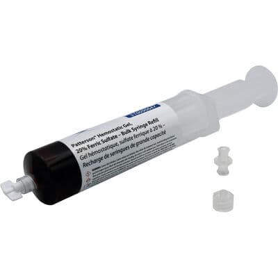 Patterson Hemostatic Gel Bulk Syringe Refill Kit – 20% Ferric Sulfate, 30 ml Syringe with Docking Port/Cap - Patterson Hemostatic Gel Bulk Syringe Refill Kit – 20% Ferric Sulfate - Patterson Hemostatic Gel Bulk Syringe Refill Kit – 20% Ferric Sulfate - Image 1