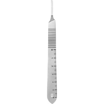 TBS BASICS Scalpel Handle #3, Bard-Parker, Stainless Steel, 1/Pkg - TBS BASICS Scalpel Handel – # 3, Bard-Parker - TBS BASICS Scalpel Handel – # 3, Bard-Parker - Image 1