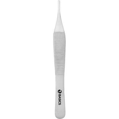 TBS BASICS Adson Tissue Forceps, Serrated, Stainless Steel, 1/Pkg - TBS BASICS Adson Tissue Forceps – Serrated - TBS BASICS Adson Tissue Forceps – Serrated - Image 1