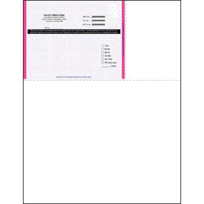 Wyoming Laser Prescription Blanks, Personalized, 8-1/2" W x 11" H (Overall), 5-1/2" W x 4-1/4" H (Detached), 100/Pkg - Wyoming Laser Prescription Blanks – Personalized, 8-1/2 W x 11 H (Overall), 5-1/2 W x 4-1/4 H (Detached), 100/Pkg - Form - Image 1