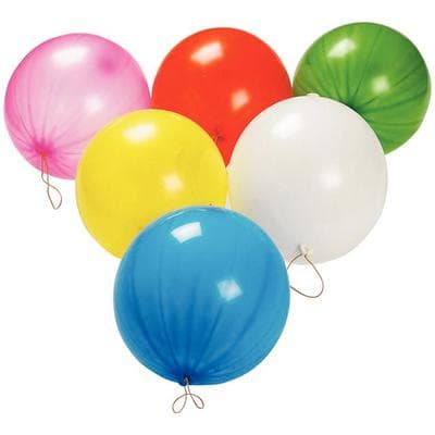 Assorted Rubber Punch Balls, 10" Diameter, 50/Pkg - Assorted Rubber Punch Balls, 10 - Punch Balls - Image 1