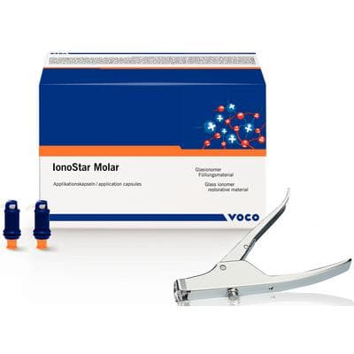 IonoStar Molar Glass Ionomer Restorative Capsule Kit, Shade A3, 150 Capsules + 1 Applicator - IonoStar Molar Capsule Kit - Image 1