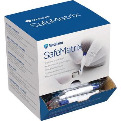 SafeMatrix™ Matrix Bands, Wide, 6 mm Width, Blue, 50/Pkg - SafeMatrix™ Matrix Bands, 50/Pkg - Wide, 6 mm Width, Blue - Image 1