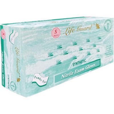 LifeGuard® Nitrile Exam Gloves, Latex Free, Powder Free, Non-Sterile, Blue, Small, 100/Box - LifeGuard® Nitrile Exam Gloves – Latex Free, Powder Free, Blue, 100/Pkg - Small - Image 1