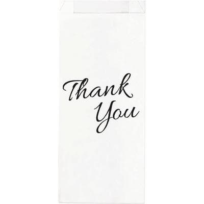 Recyclable and Biodegradable Paper Prescription Bags, 5" W x 12" H x 2" D, White, 100/Pkg - Recyclable and Biodegradable Paper Prescription Bags - 100/Pkg - Image 1