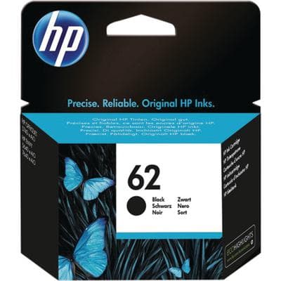HP 62 Black Ink Cartridge (C2P04AN), 200 Page Yield, for ENVY 5540-5545, 5640-5644, 5660-5665, 7640-7645 - Hewlett-Packard Deskjet ENVY - 5540, 5541, 5542, 5543, 5544, 5545, 5547, 5548, 5549, 5640, 5642, 5643, 5644, 5660, 5661, 5663, 5664, 5665, 7640, 7643, 7644, 7645 - HP 62 Black Ink, 200 Page Yield - Image 1