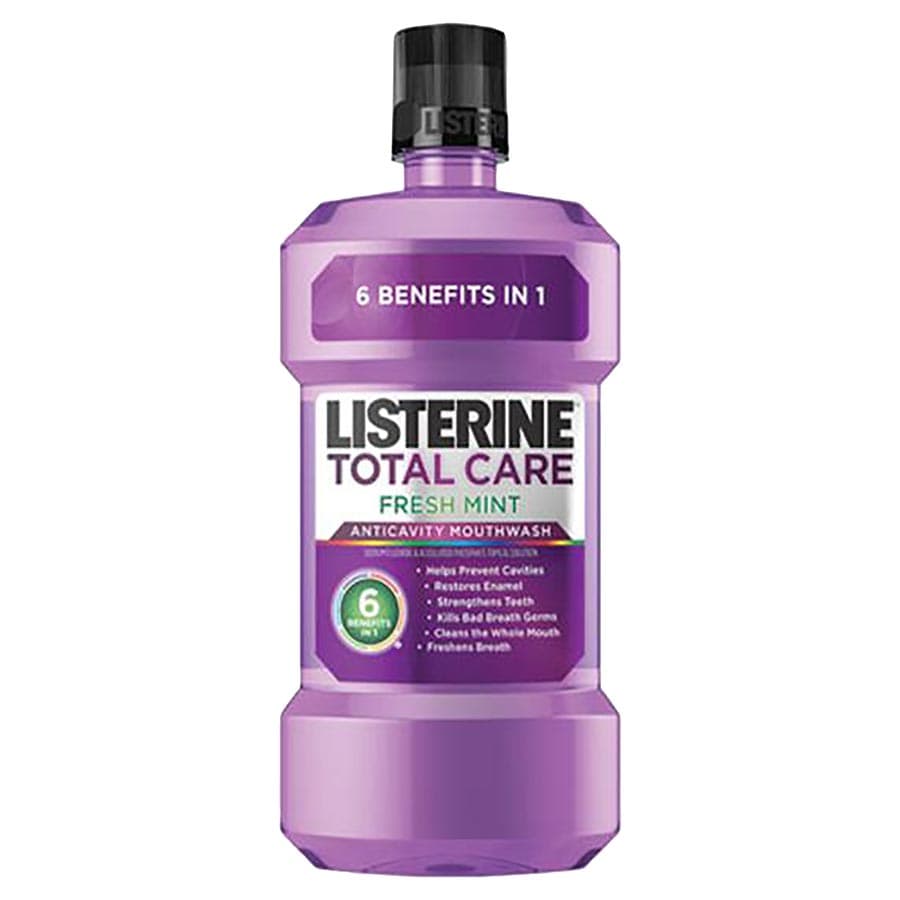 Kenvue Listerine Total Care FreshMint Mouthwash, 1 Liter, 6/Case, 30635 - Kenvue Oral - Listerine Total Care FreshMint 1 Liter 6/Cs - Image 1