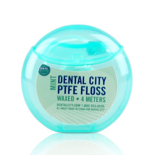 Dental City PTFE Teflon Dental Floss, Mint, 4m, 72/Box - Dental City - Floss PTFE Teflon Mint 4M 72/Box - Image 1