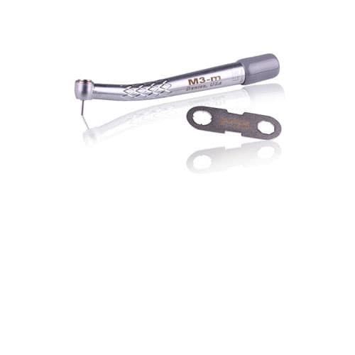 Microtech Dentex Mini Head Handpiece Non-Optic Push Button, 3 Port Water, Fixed End M3-M - Microtech - Dentex Mini Head Handpiece Non-Optic Push Button - Image 1