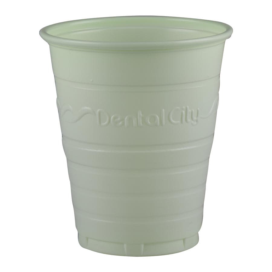 Dental City Disposable Drinking Cups, 5 oz, Green, 1000/Case - Dental City - 5oz Disposable Drinking Plastic Cups 1000/Case - Image 1