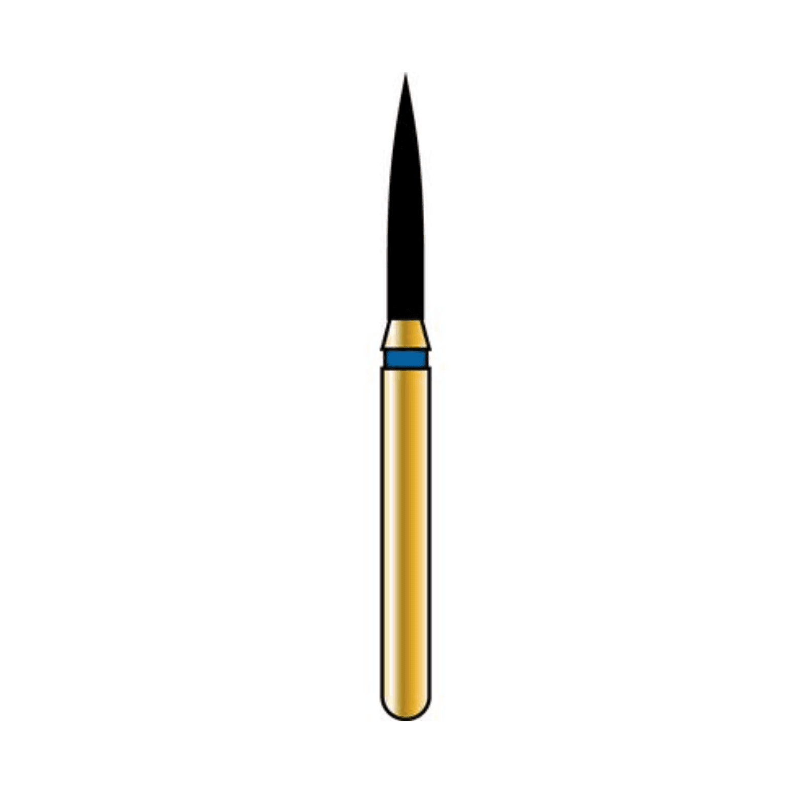 Alpen Multi-Use Diamond Bur, FG, Flame Shape, #862, 1.2mm, Fine Grit, Red, 5/Pk, 60032453 - Alpen® Multi-Use Diamonds FG # 862 Flame 1.2mm Fine Red Pkg/5 - Image 1