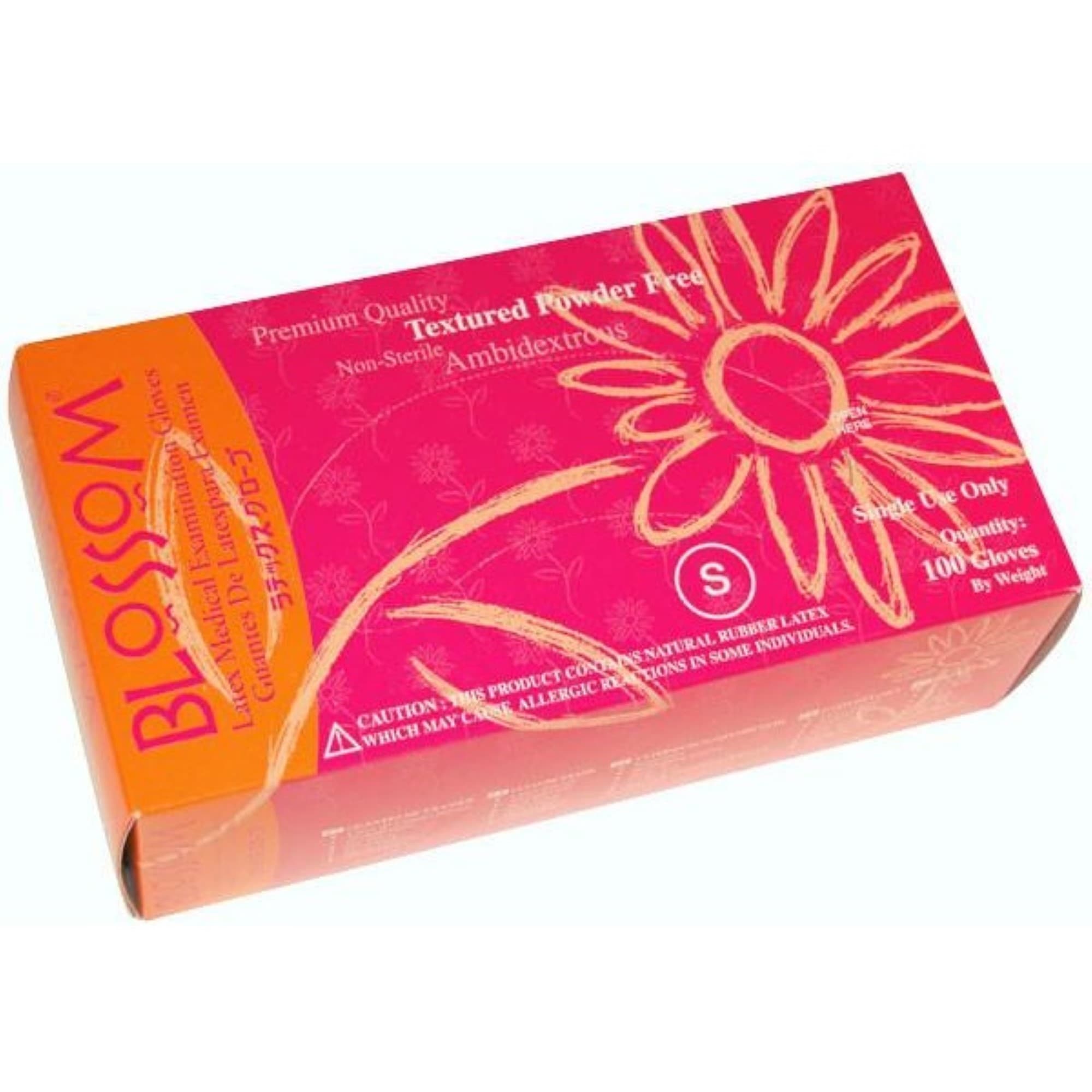 Blossom Powder-Free Latex Exam Gloves, Non-Sterile, X-Large, 100/Box - Blossom PF Latex Glove X-Large 100/Bx - Image 1
