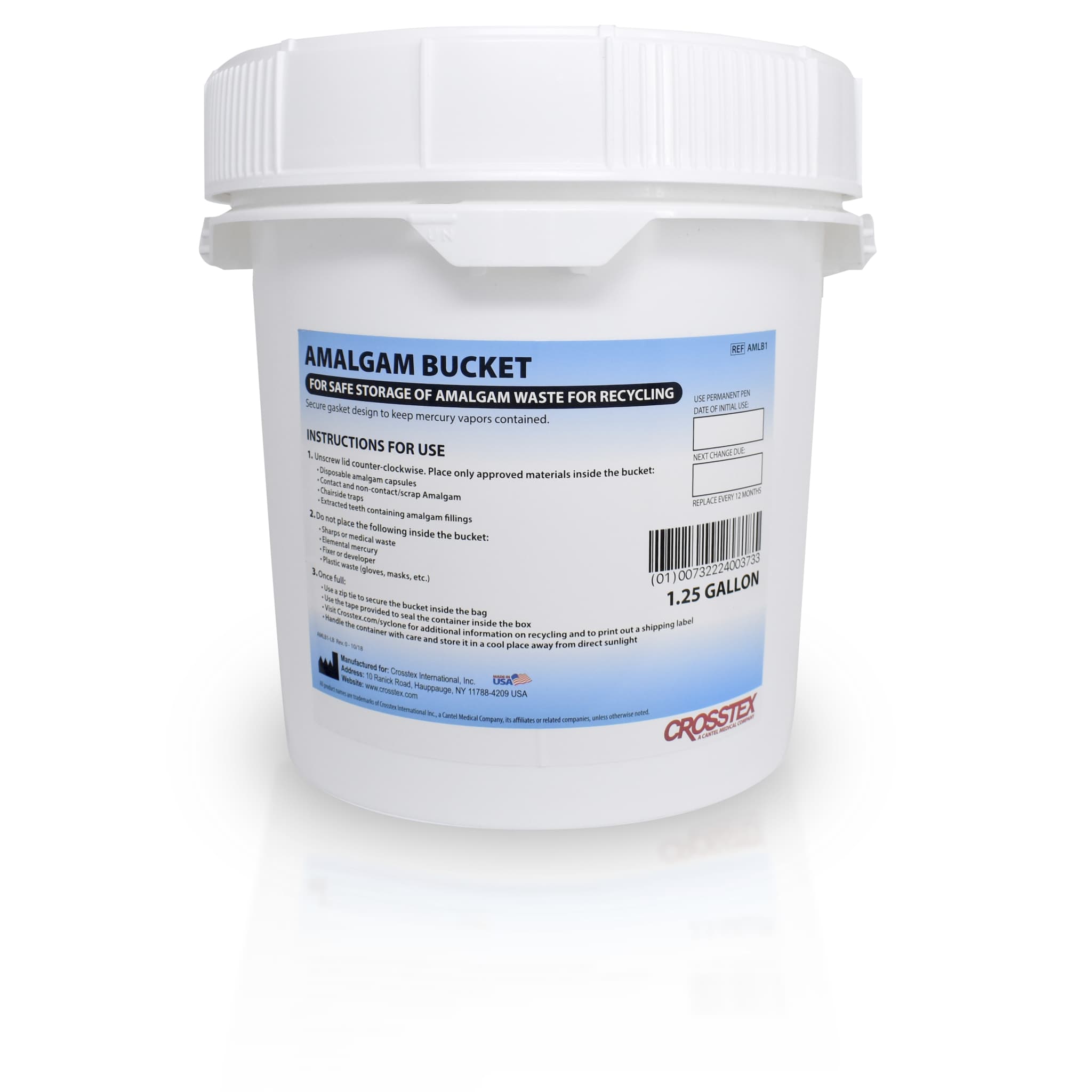 Crosstex Amalgam Bucket, 1.25g - Crosstex - Amalgam Bucket 1.25g - Image 1