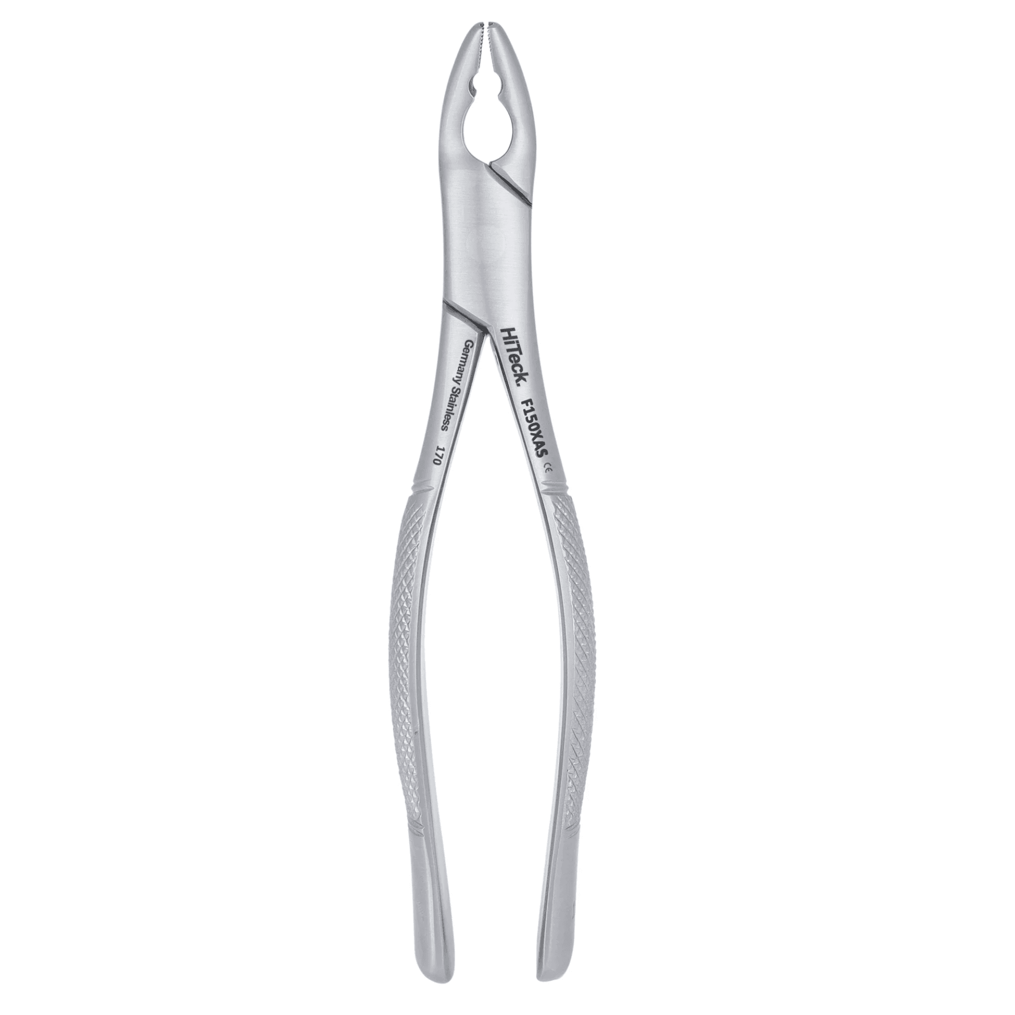 HiTeck Medical Instruments 150XAS Pedo Split Beaks Serrated Upper Primary Universal Extraction Forceps, F150XAS - 150XAS Pedo Split Beaks Serrated Upper Primary Universal Extraction Forcep, F150XAS - Image 1