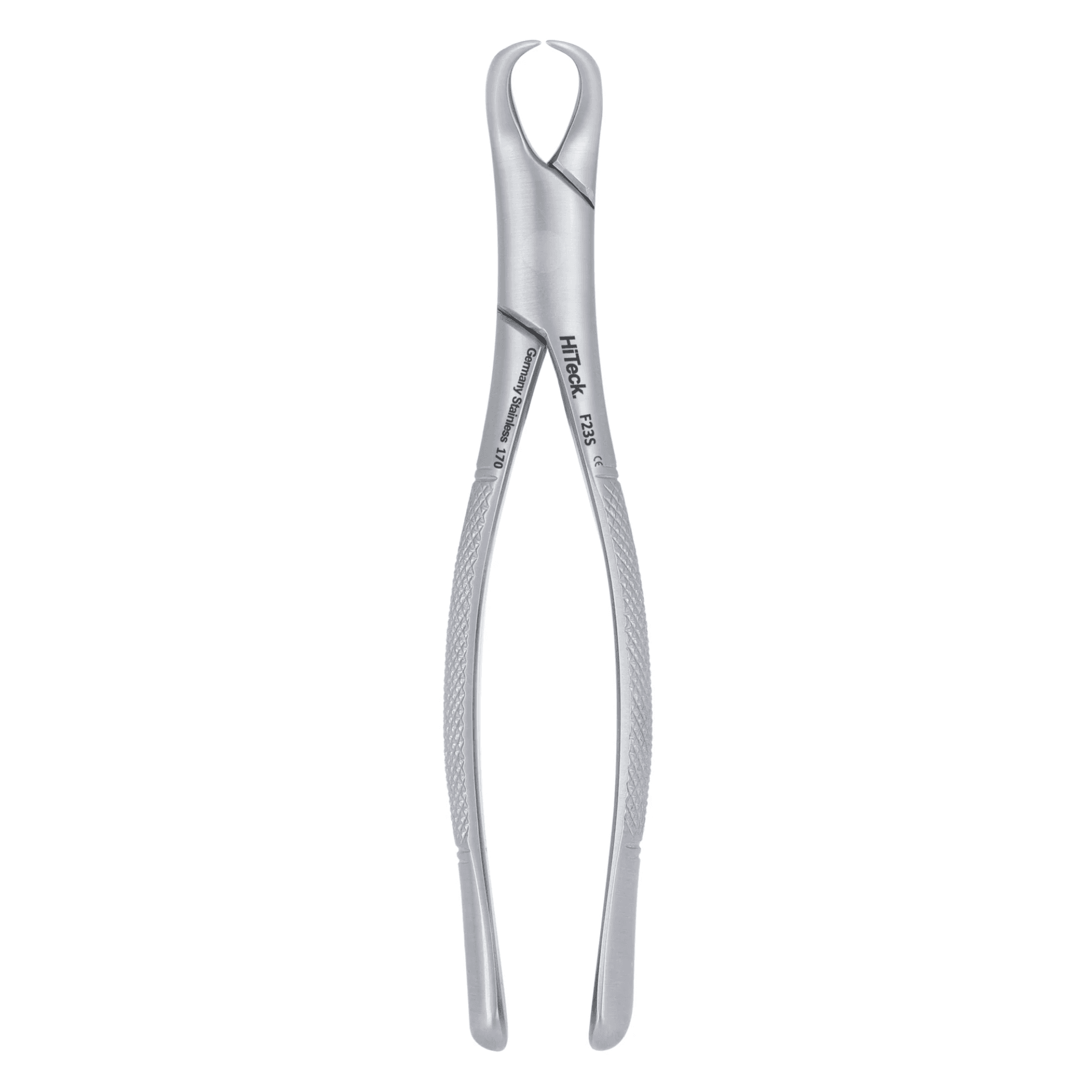 HiTeck Medical Instruments 23S Pedo Cowhorn Extraction Forceps for 1st & 2nd Lower Molars, F23S - 23S Pedo Cowhorn 1st & 2nd Lower Molars Extraction Forcep, F23S - Image 1