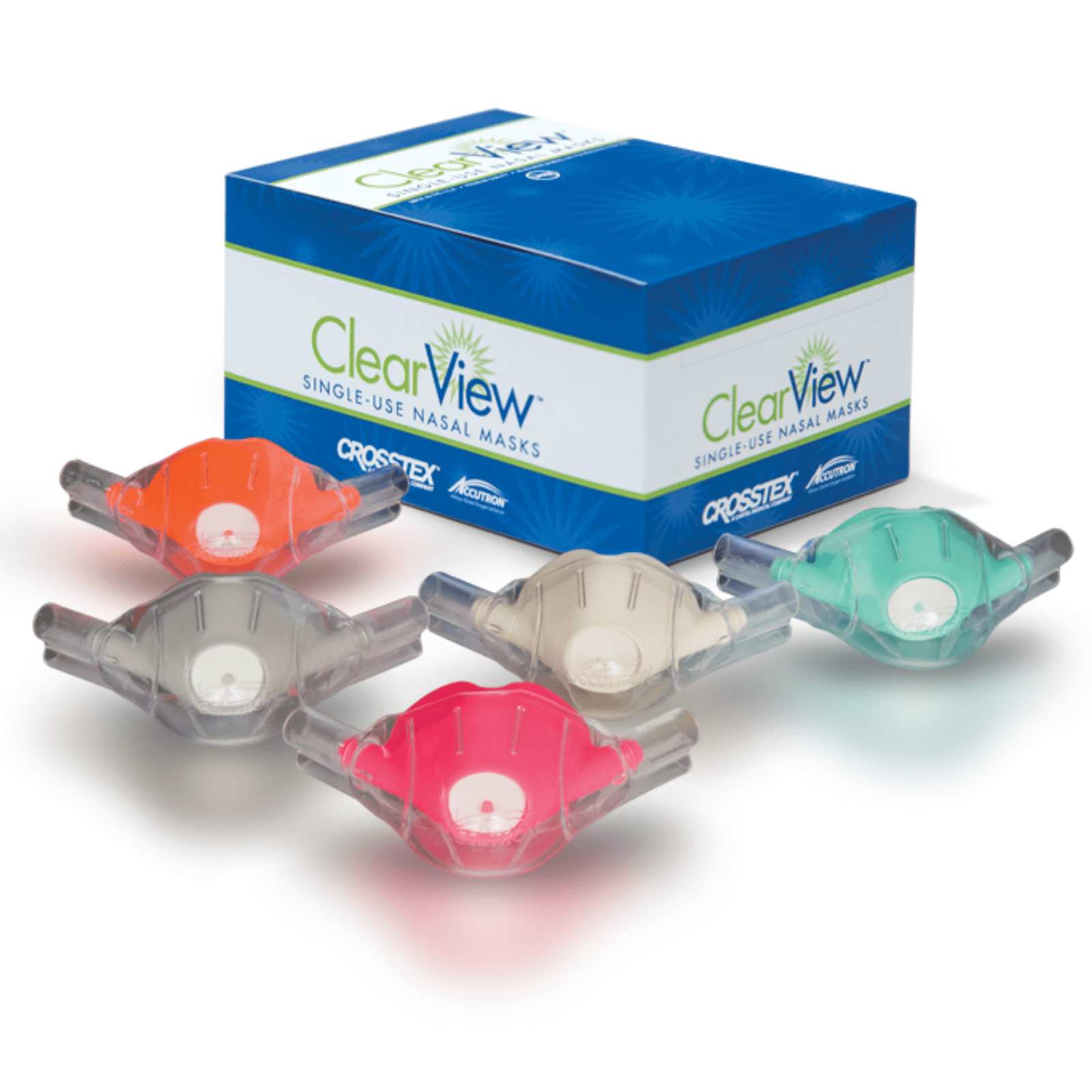 ClearView Nasal Mask and Capnography Bundle, Adult, Birthday Bubblegum, Pink, 12/Pk, 33035-12-CAP - ClearView Nasal Mask and Capnography Bundle Adult Bubblegum12/Pk, 33035-12-CAP - Image 1