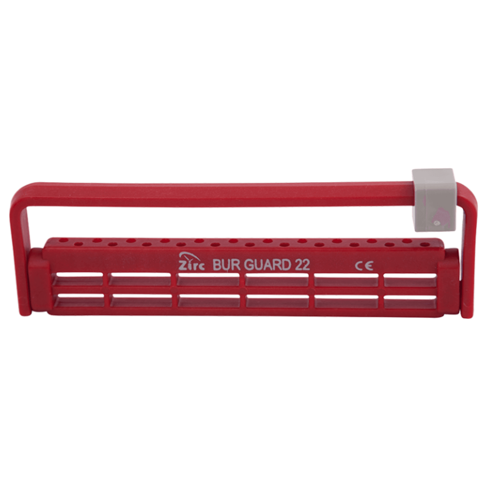 Steri-Bur Guard Plastic Bur Block, 22-Hole, Red, 1/Pk, 50Z410M - Steri-Bur Guard Plastic Bur Block, 22-Hole, Red, 1/Pk, 50Z410M - Image 1