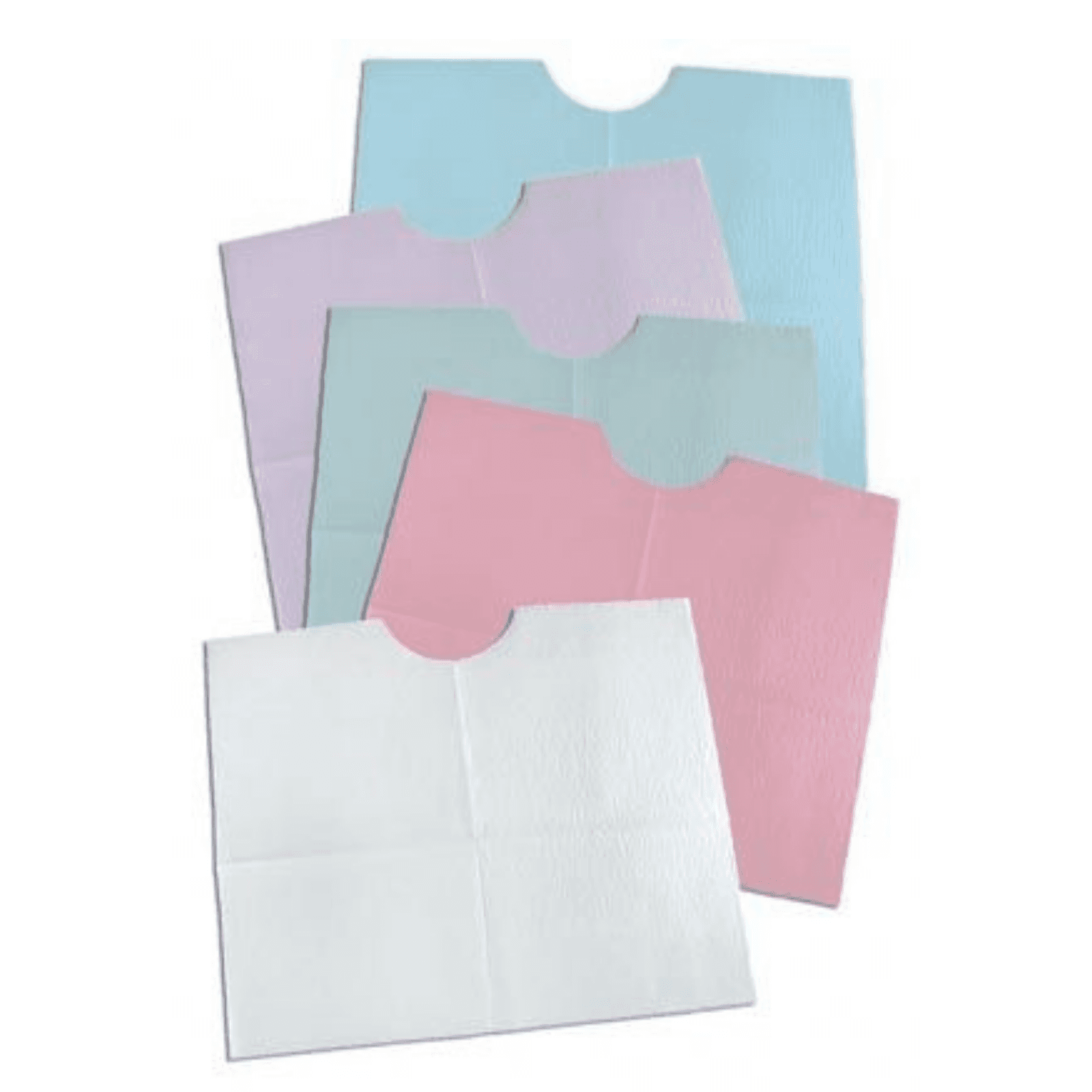 Tidi Products Contour Neck Bib, 18x22, 3-Ply, Mauve, 400/Case, 917906 - Contour Neck Bib 18x22 3-Ply Mauve 400/Cs, 917906 - Image 1