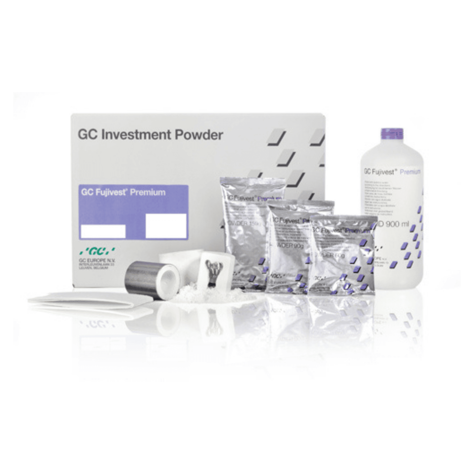 GC Fujivest Premium Phosphate-Bonded Investment Powder, Promo Package, 50 x 150g Bags - Fujivest Premium Promo Package 150g Powder 50/Bags - Image 1