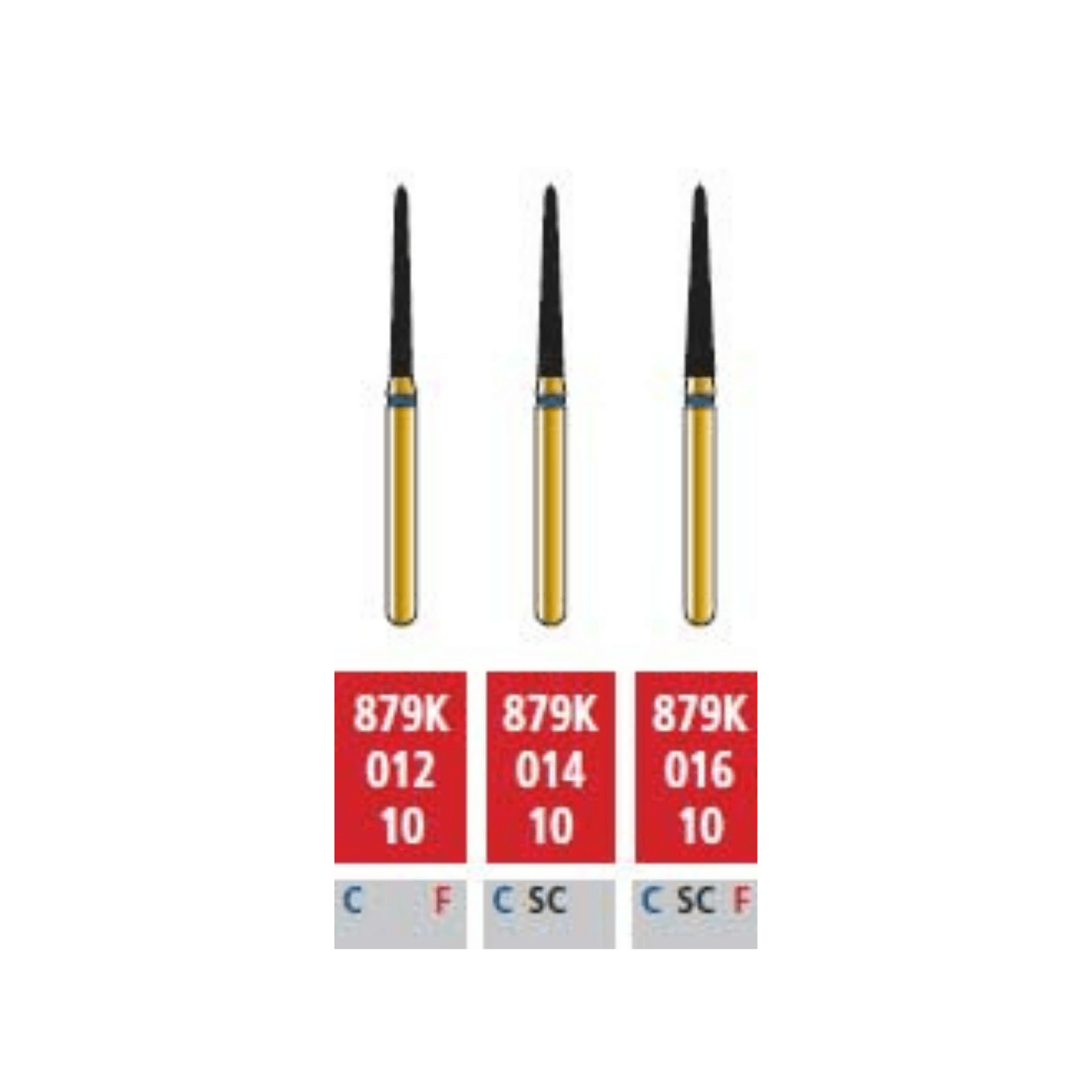 Alpen Multilayer Diamond Burs, FG, Curettage, # 879K, 1.8 mm, Super Coarse, Black, 5/Pk, 60032571 - Alpen Multilayer Diamond Burs, FG, Curettage, # 879K, 1.8 mm, Super Coarse, Black, 5/Pk, 60032571 - Image 1