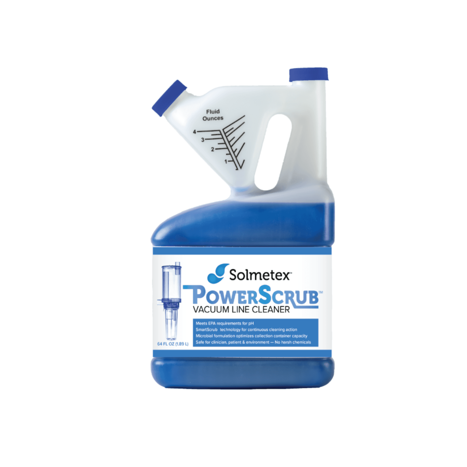 PowerScrub Vacuum Line Cleaner, 64 oz Concentrate Bottle, PCS-VLCB - PowerScrub Vacuum Line Cleaner Bottle, 64oz, PCS-VLCB - Image 1
