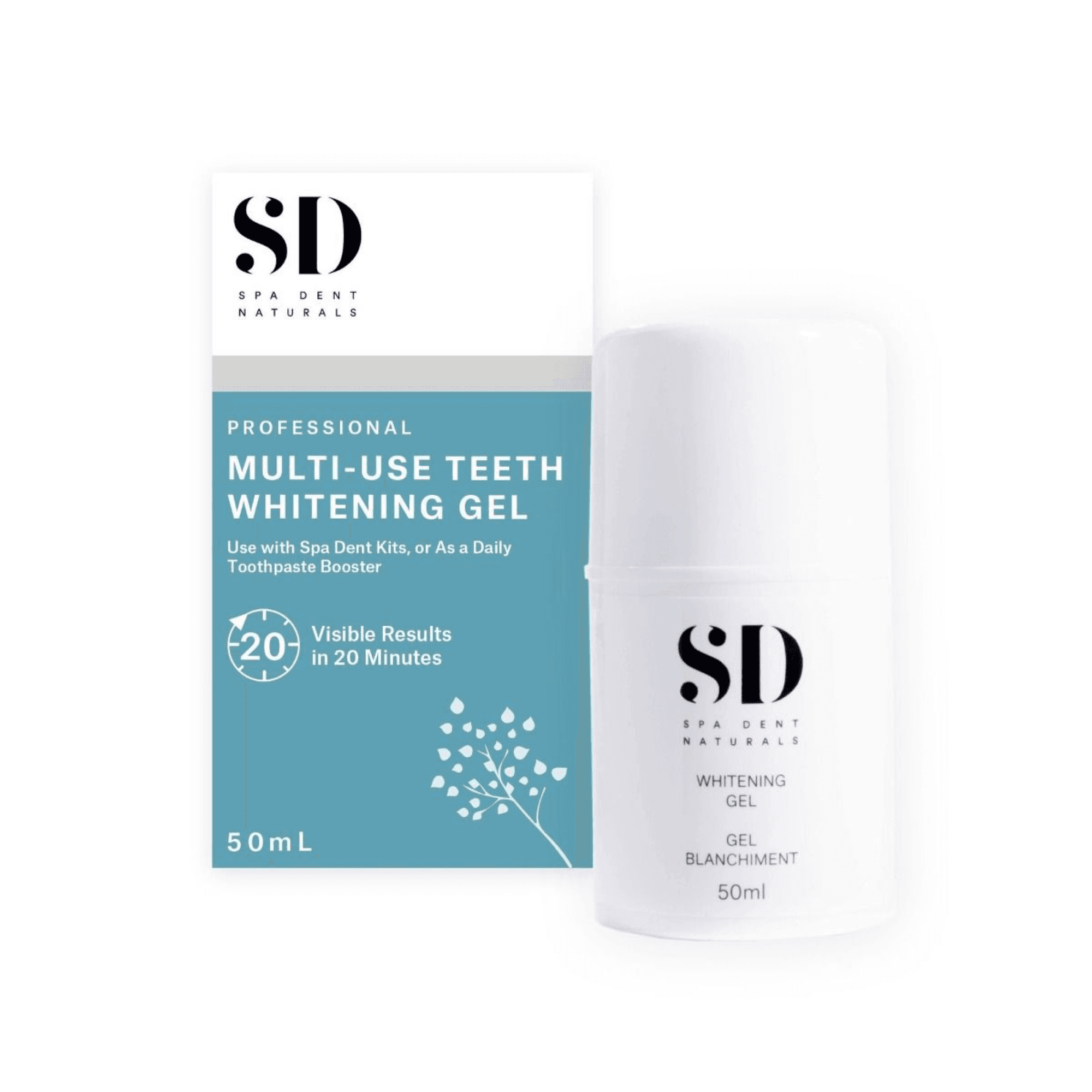 Spa Dent Naturals Whitening Gel Pump, 50ml, 11% Active Blend, 1/Pk, A125005-1 - Naturals, Whitening Gel Pump 50ml, 11% Active Blend, 1/Pk, A125005-1 - Image 1
