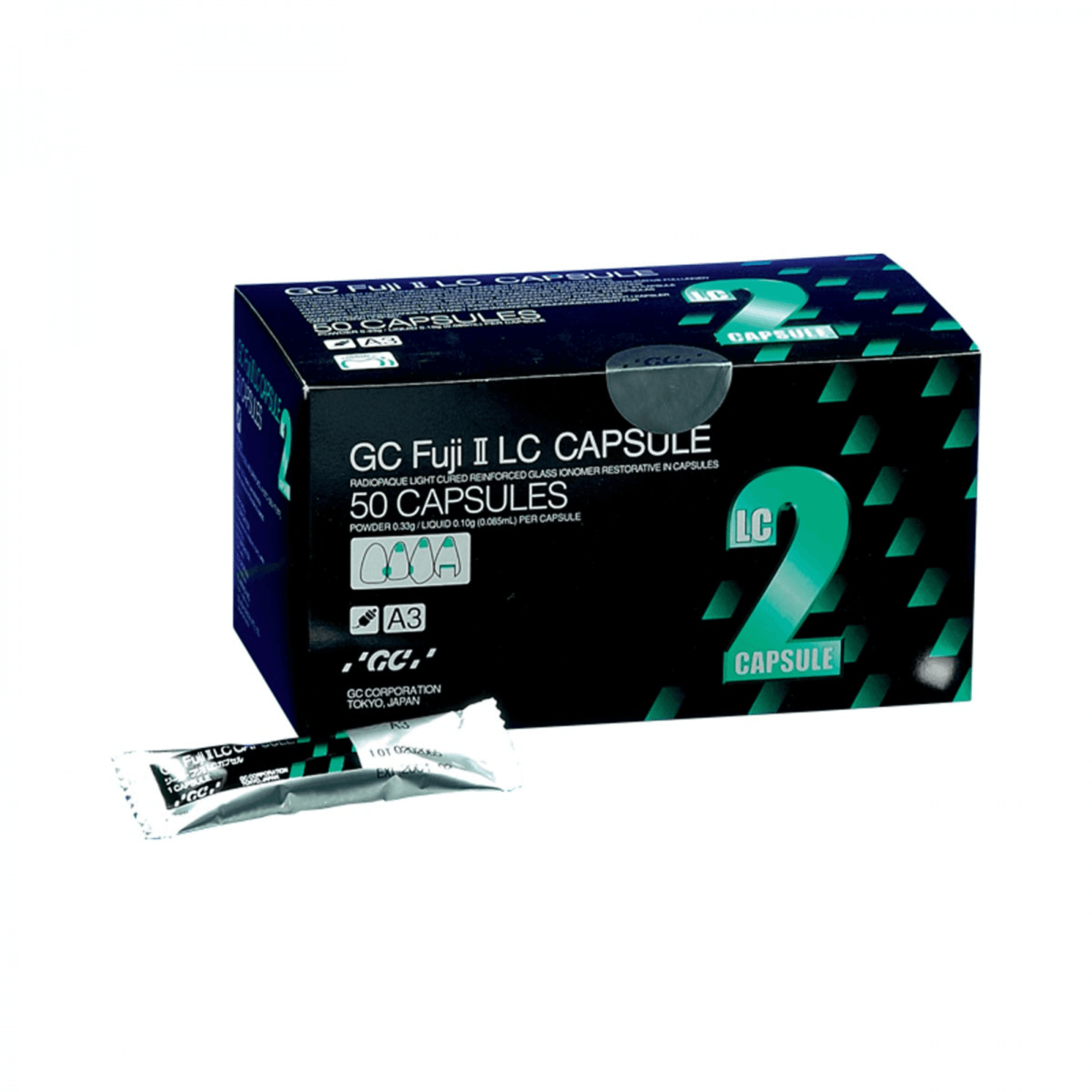 GC Fuji II LC Capsules, Dark Shade Asst B, 24/Bx (425020) - Fuji II LC Capsules Dark Shade Asst B 24/Bx - (425020) - Image 1
