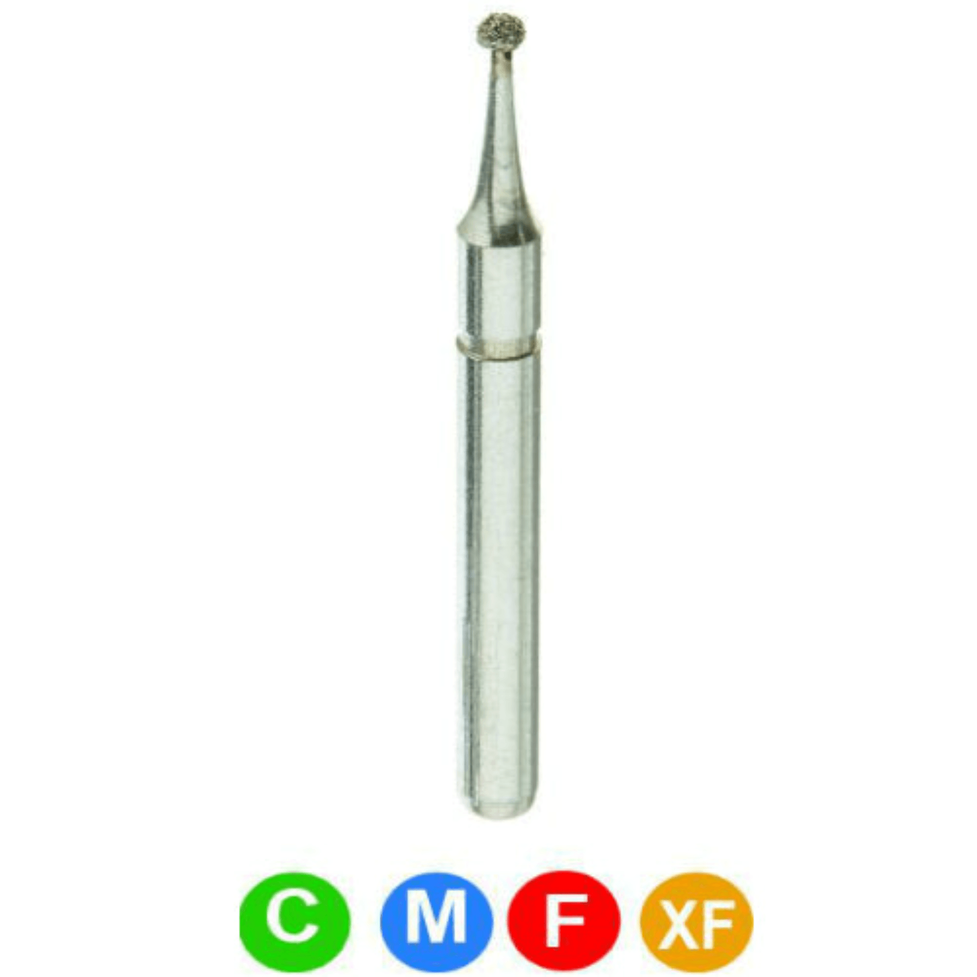 CrossTech Diamond Burs, FG, Round, Fine, Red, 1.2 mm, 801-012F, 5/Pk - Diamond Burs, FG, Round, Fine, Red, 1.2 mm, 801-012F, 5/Pk, A2F - Image 1