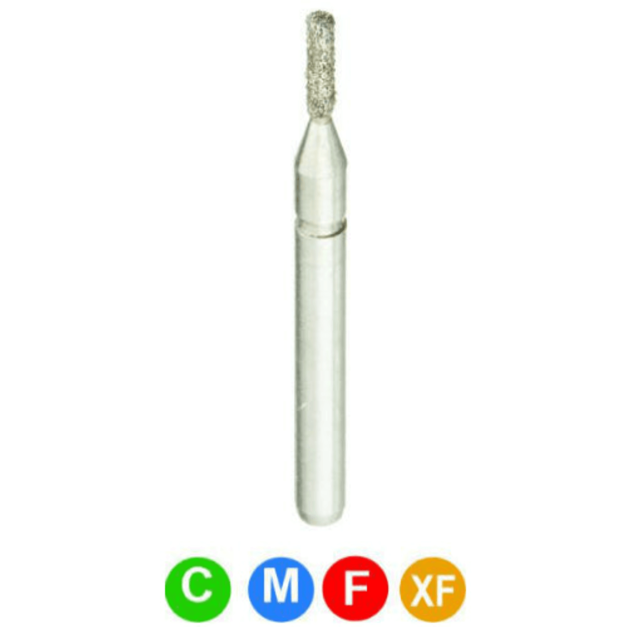 Diamond Burs, FG, Flat End Cylinder, Coarse, Green, 0.8 mm, 835-008C, 5/Pk - Diamond Burs, FG, Flat End Cylinder, Coarse, Green, 0.8 mm, 835-008C, 5/Pk, A12C - Image 1