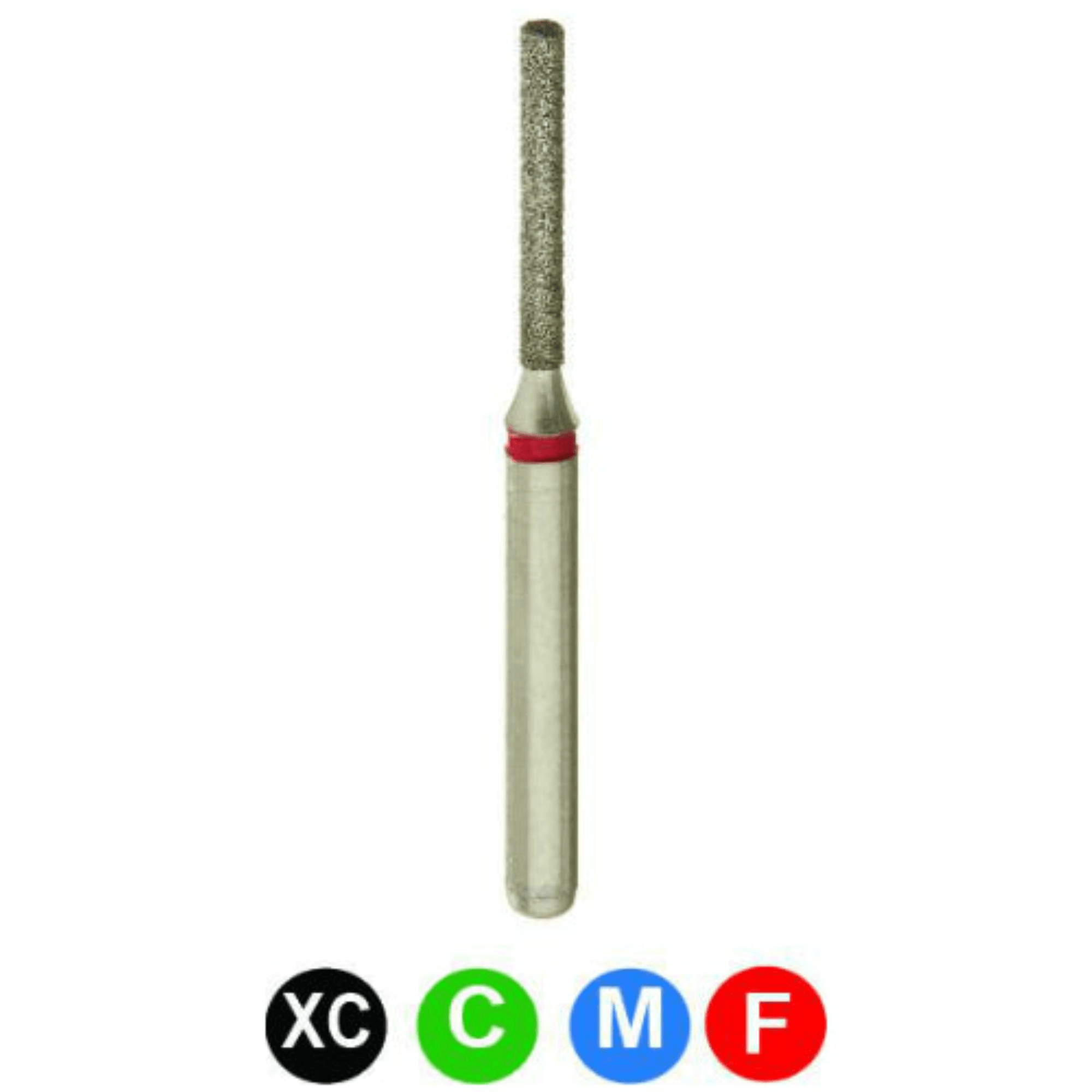 CrossTech Diamond Burs, FG, Flat End Cylinder, Super Coarse, Black, 1.0 mm, 837-010SC, 5/Pk, A13SLXC - Diamond Burs, FG, Flat End Cylinder, Super Coarse, Black, 1.0 mm, 837-010SC, 5/Pk, A13SLXC - Image 1