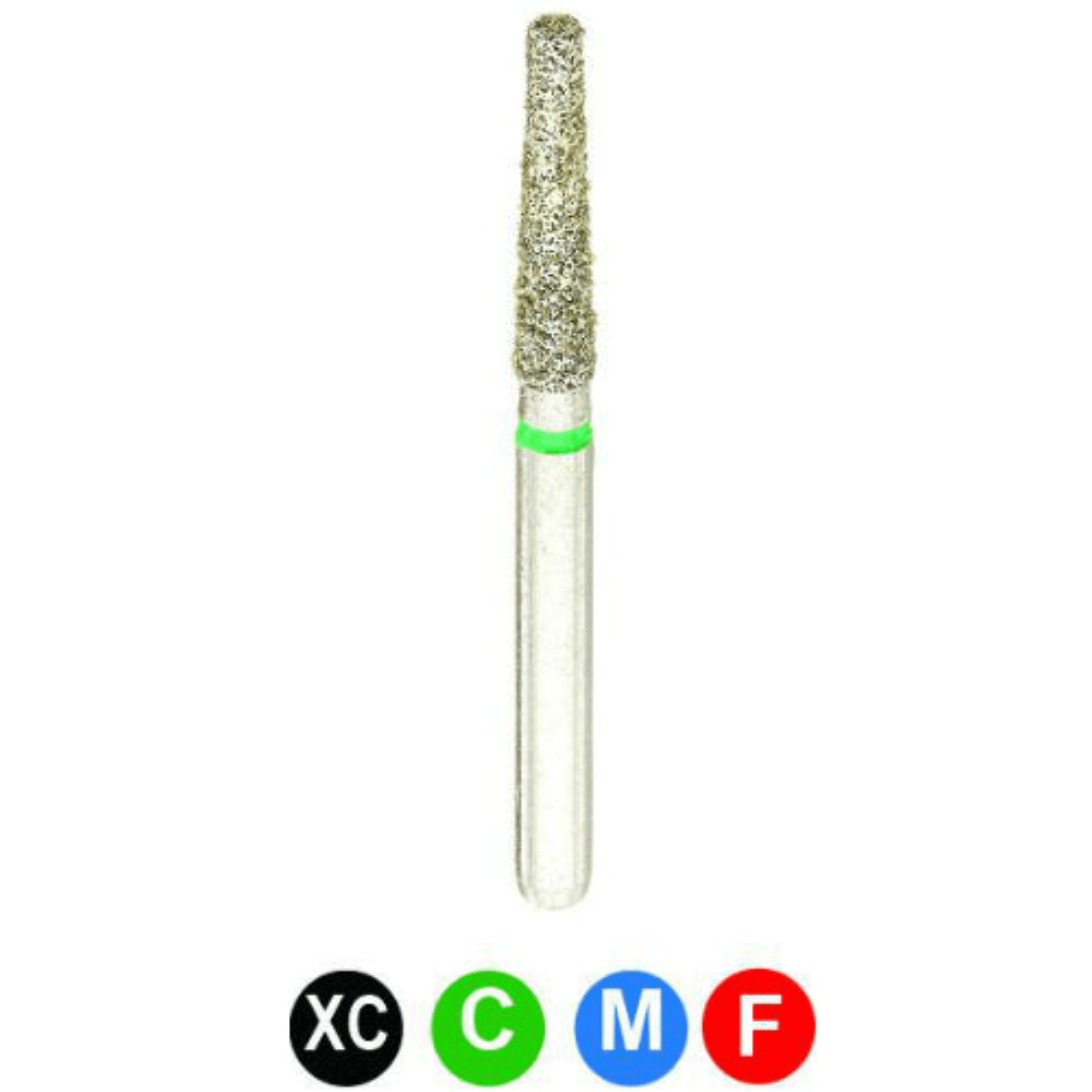 CrossTech Diamond Burs, FG, Flat End Taper, Fine Grit, Red, 1.6 mm, 847-016F, 5/Pk, BB4F - Diamond Burs, FG, Flat End Taper, Fine, Red, 1.6 mm, 847-016F, 5/Pk, BB4F - Image 1