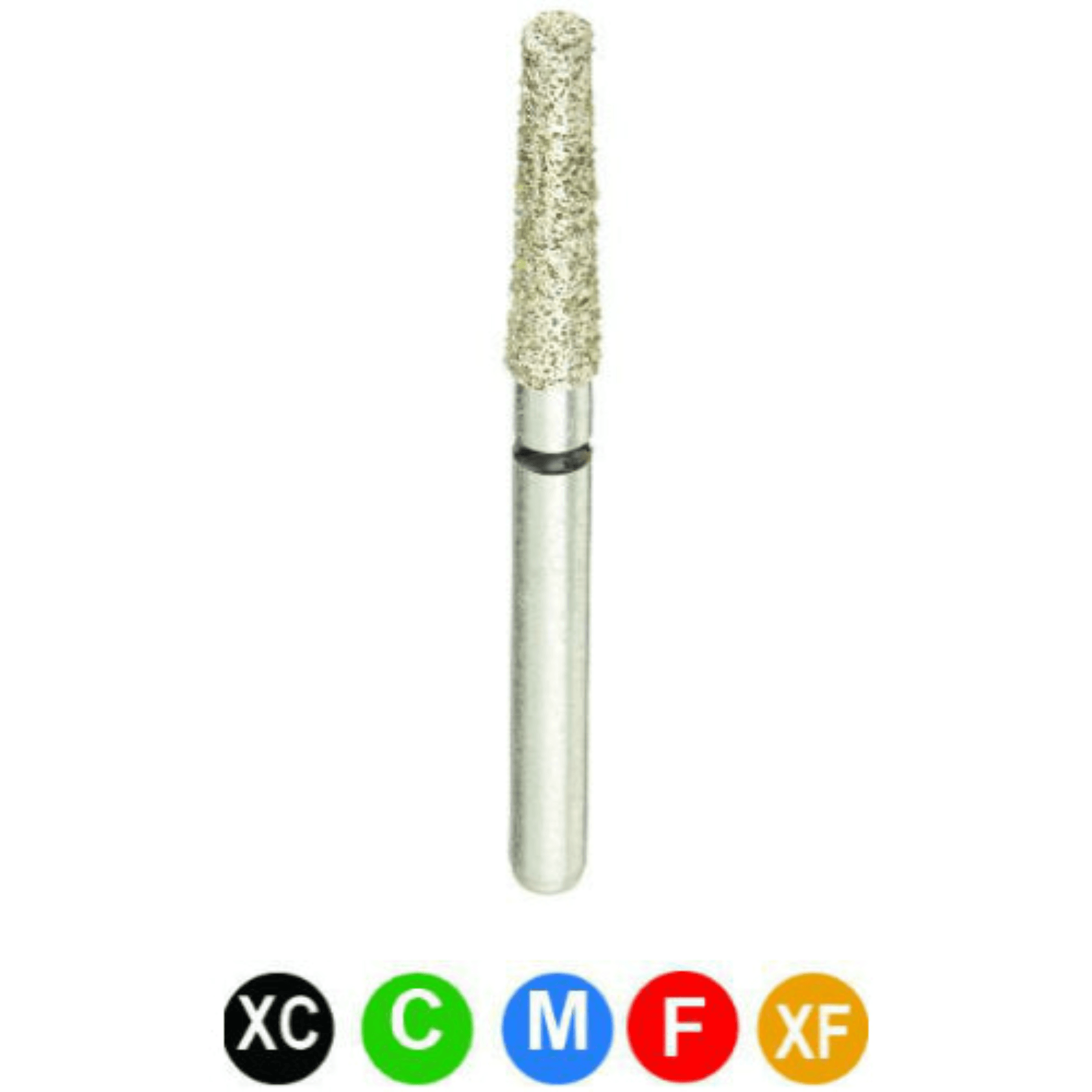 Diamond Burs, FG, Flat End Taper, Medium Grit, Blue, 1.8 mm, 847-018M, 5/Pk, B4LN - Diamond Burs, FG, Flat End Taper, Medium, Blue, 1.8 mm, 847-018M, 5/Pk, B4LN - Image 1