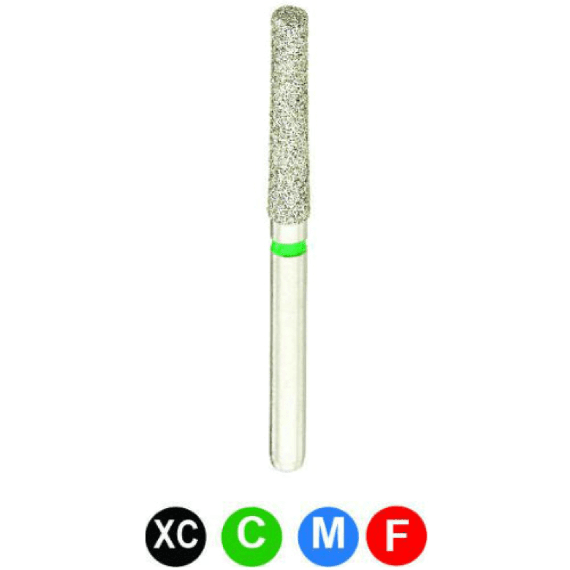 CrossTech Diamond Burs, FG, Flat End Taper, Medium Grit, Blue Ring, 1.8 mm, 848-018M, 5/Pk - Diamond Burs, FG, Flat End Taper, Medium, Blue, 1.8 mm, 848-018M, 5/Pk, C2M - Image 1