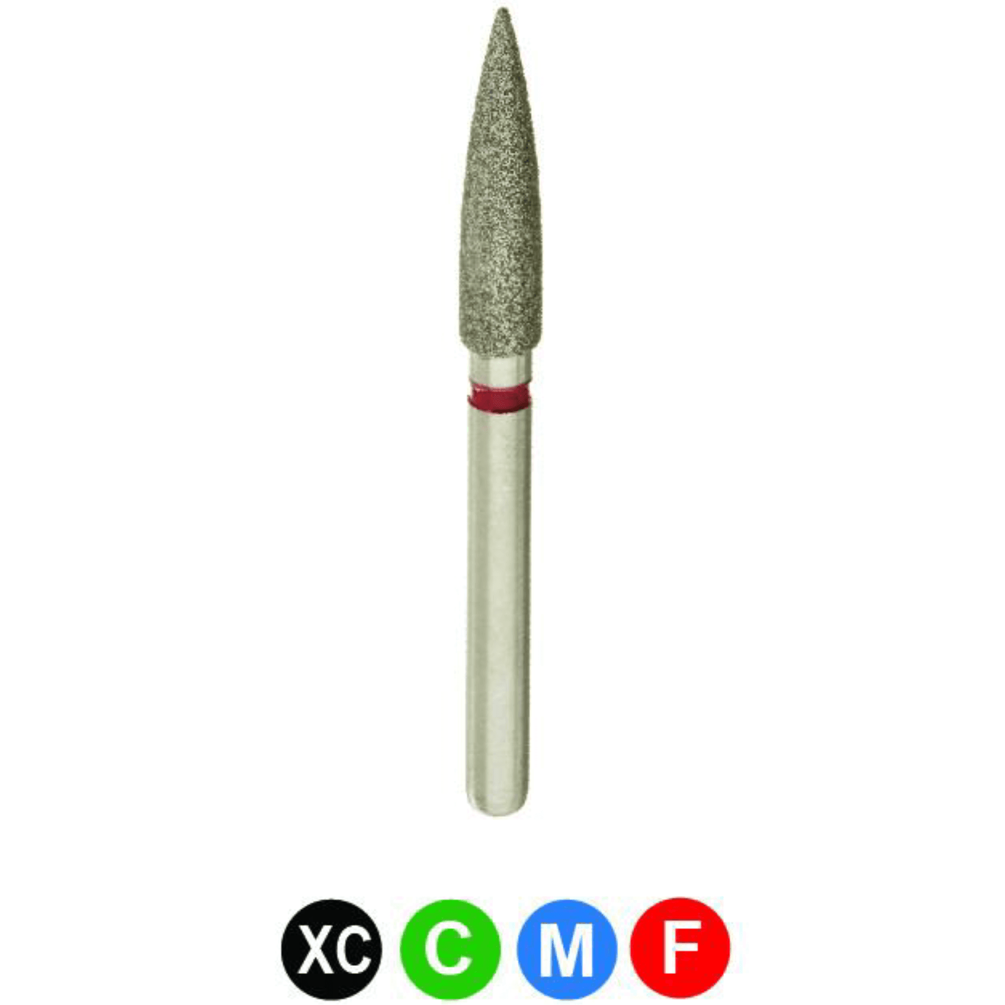 CrossTech Diamond Burs, FG, Flame, Coarse, Green, 2.0 mm, 30011-020C, 5/Pk - Diamond Burs, FG, Flame, Coarse, Green, 2.0 mm, 30011-020C, 5/Pk, B9L3C - Image 1