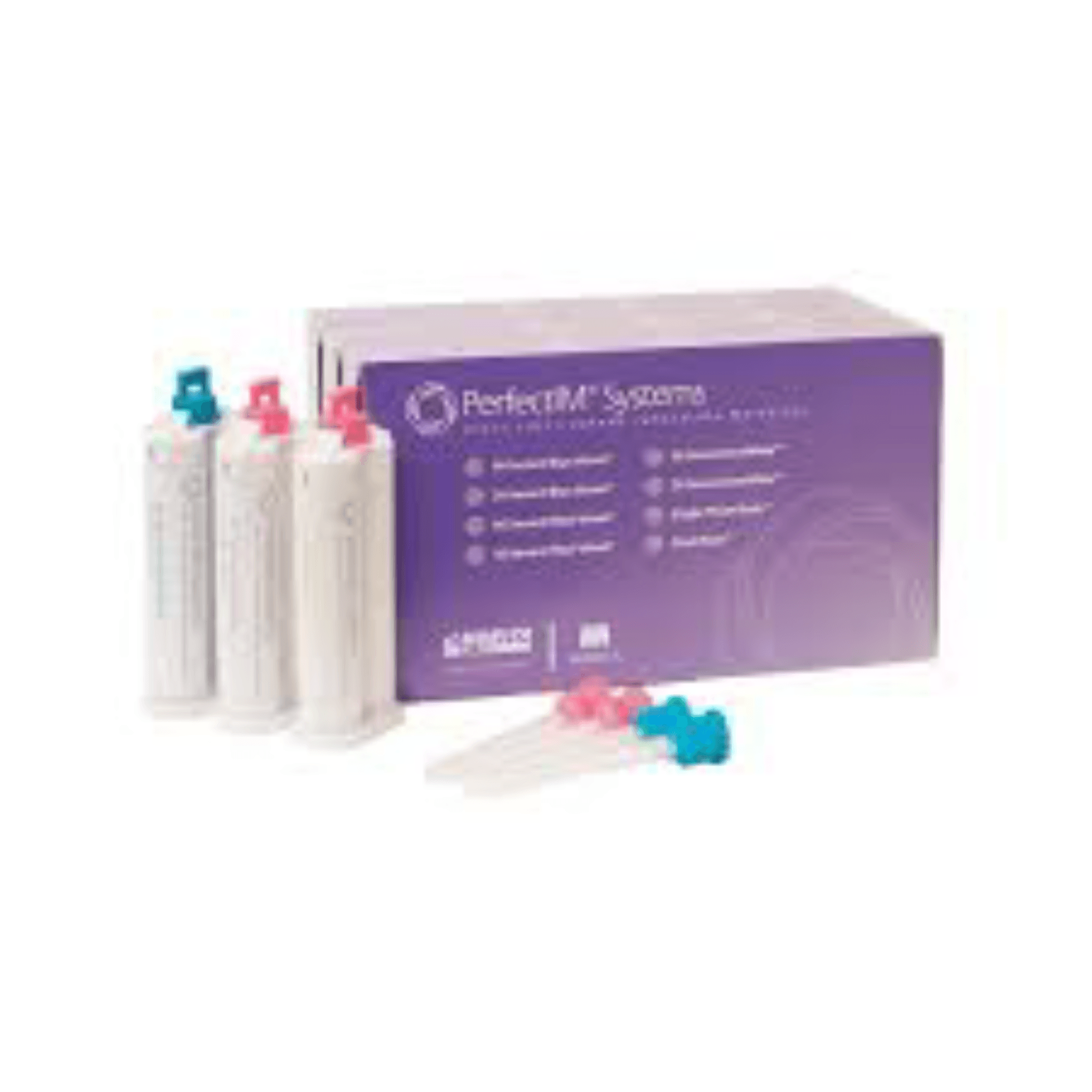 PerfectIM® Systems VPS Impression Material Final Wash Cartridge Kit, 3x50ml Cartridges with 12 Mixing Tips, 21-300800 - PerfectIM® Systems VPS Impression Material Cartridge Kits Final Wash - Image 1
