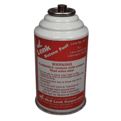 Wall Lenk Butane Fuel Refill for Laboratory Burner, Model 65, 5.5 oz, 65F - Butane Fuel Refill for Laboratory Burner, Model 65, 5.5 oz, 65F - Image 1