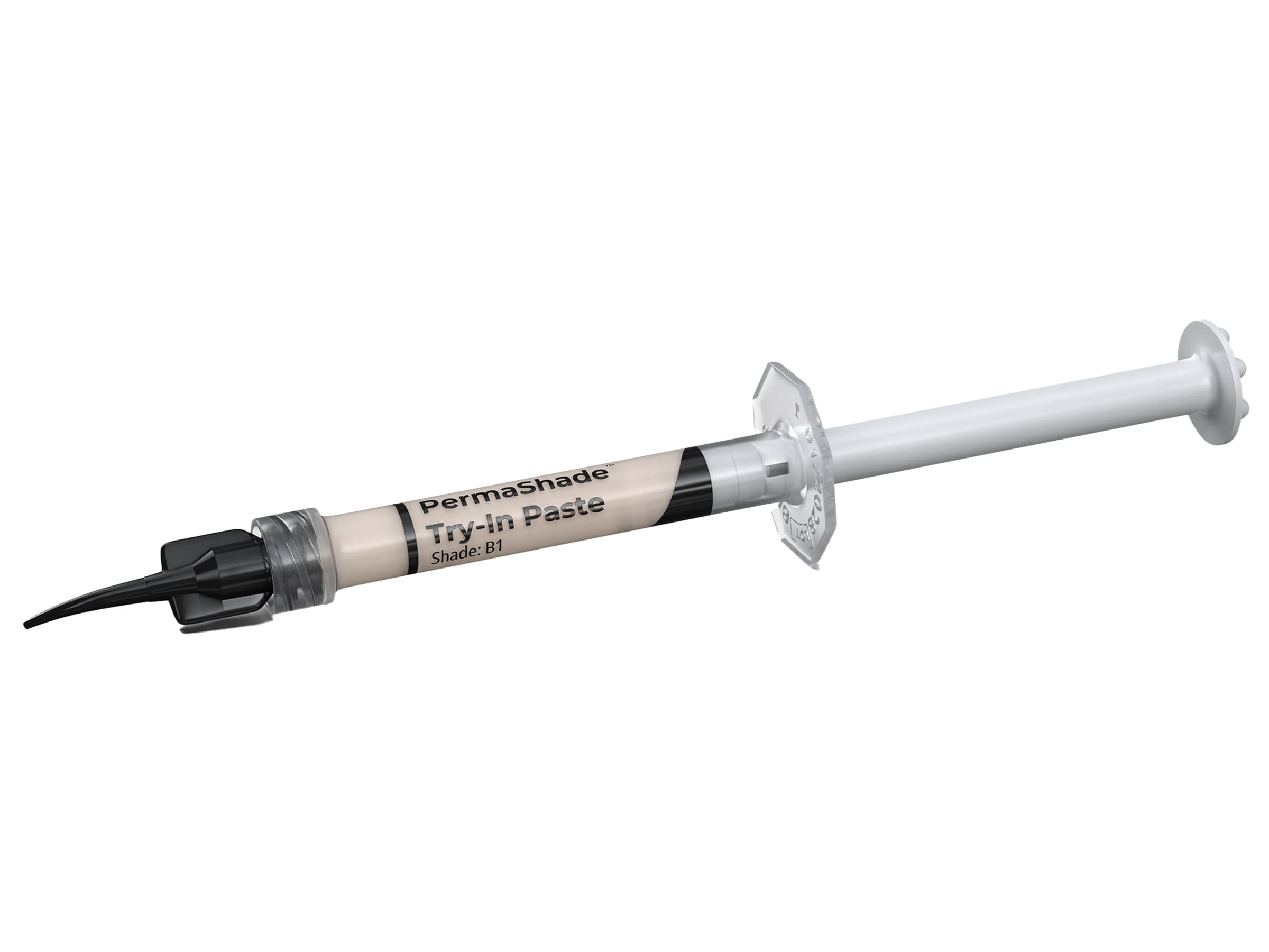 PermaShade Try-In Paste, Shade B1, 2 x 1.5 g Syringes with 10 Black Mini-Tips - PermaShade Try-in Paste - Image 1