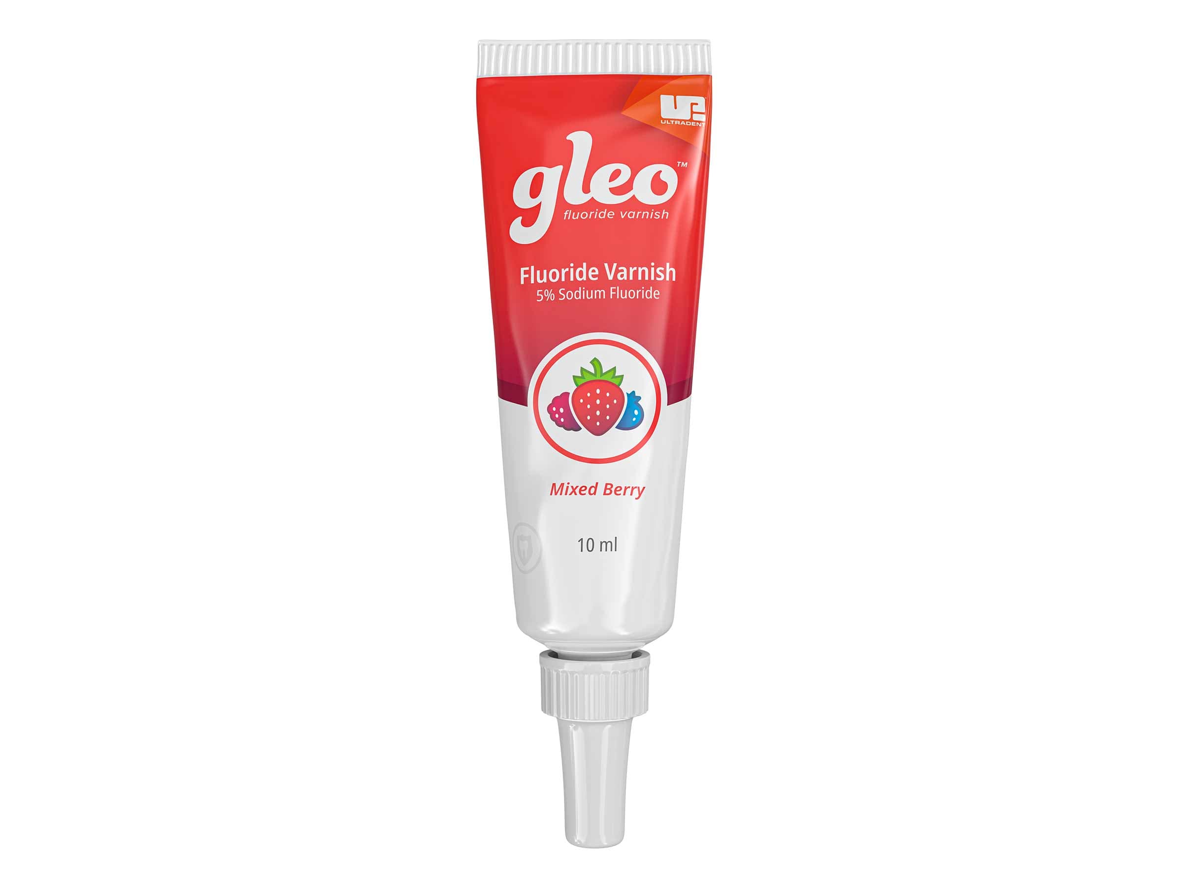 Gleo Fluoride Varnish, 10 ml Tube, Mixed Berry, 1 Tube - Gleo Fluoride Varnish 10 ml Tube - Image 1