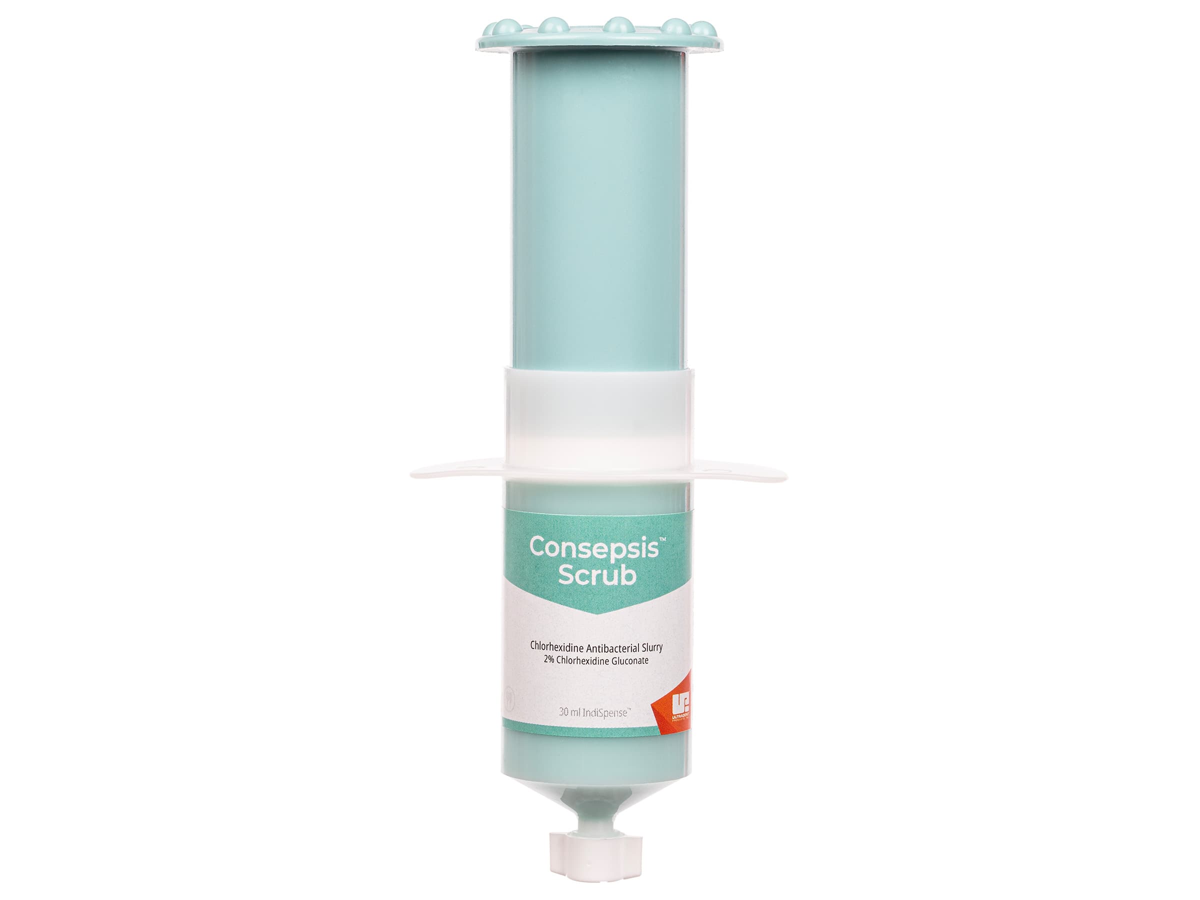 Consepsis Scrub Antibacterial Slurry, 2.0% Chlorhexidine Gluconate, 30 ml IndiSpense Syringe - Consepsis Scrub - Image 1