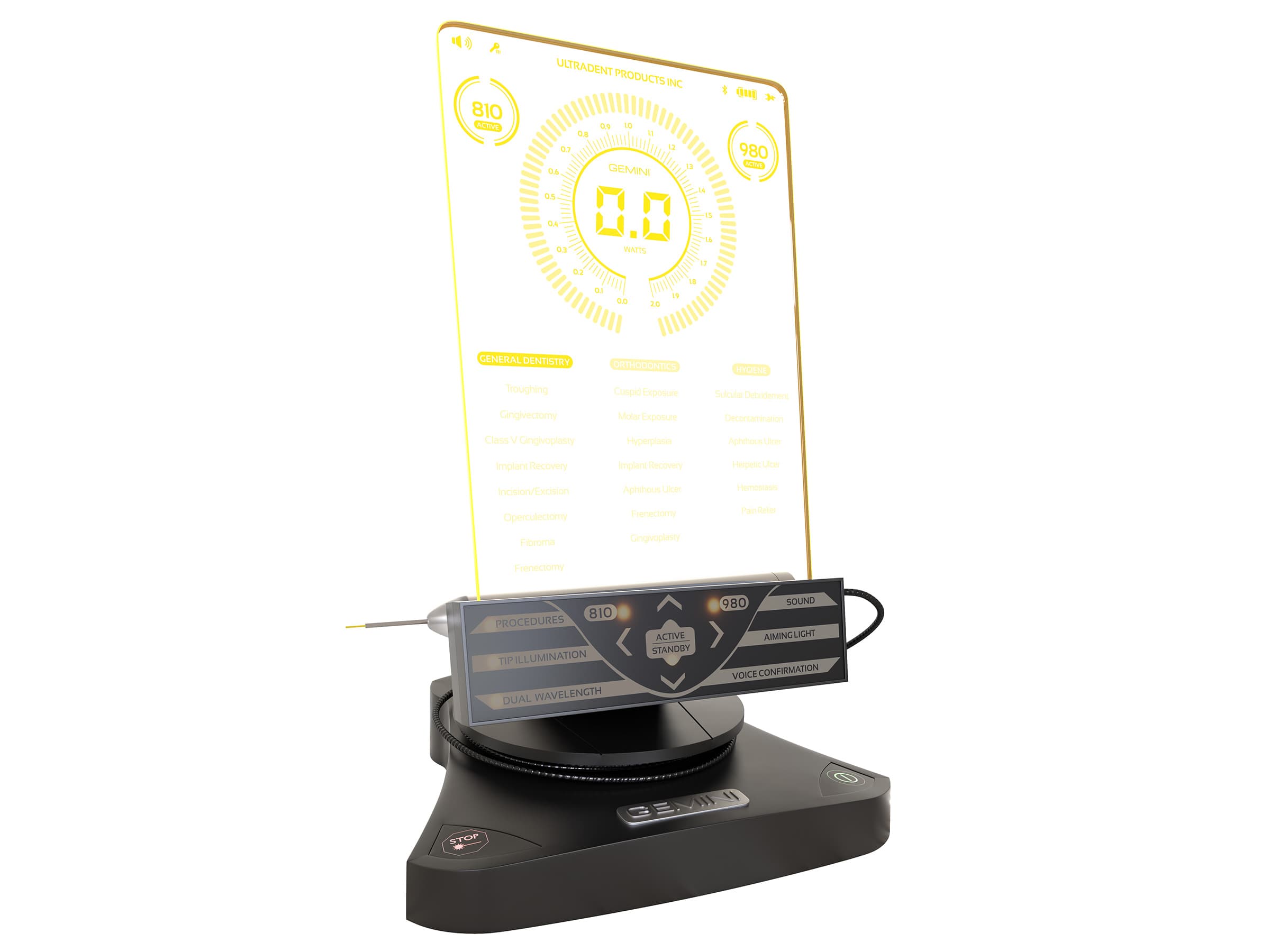 Ultradent Gemini 810 + 980 Dual Wavelength Diode Laser Kit with PBM Adapter - Gemini Laser Kit - Image 1