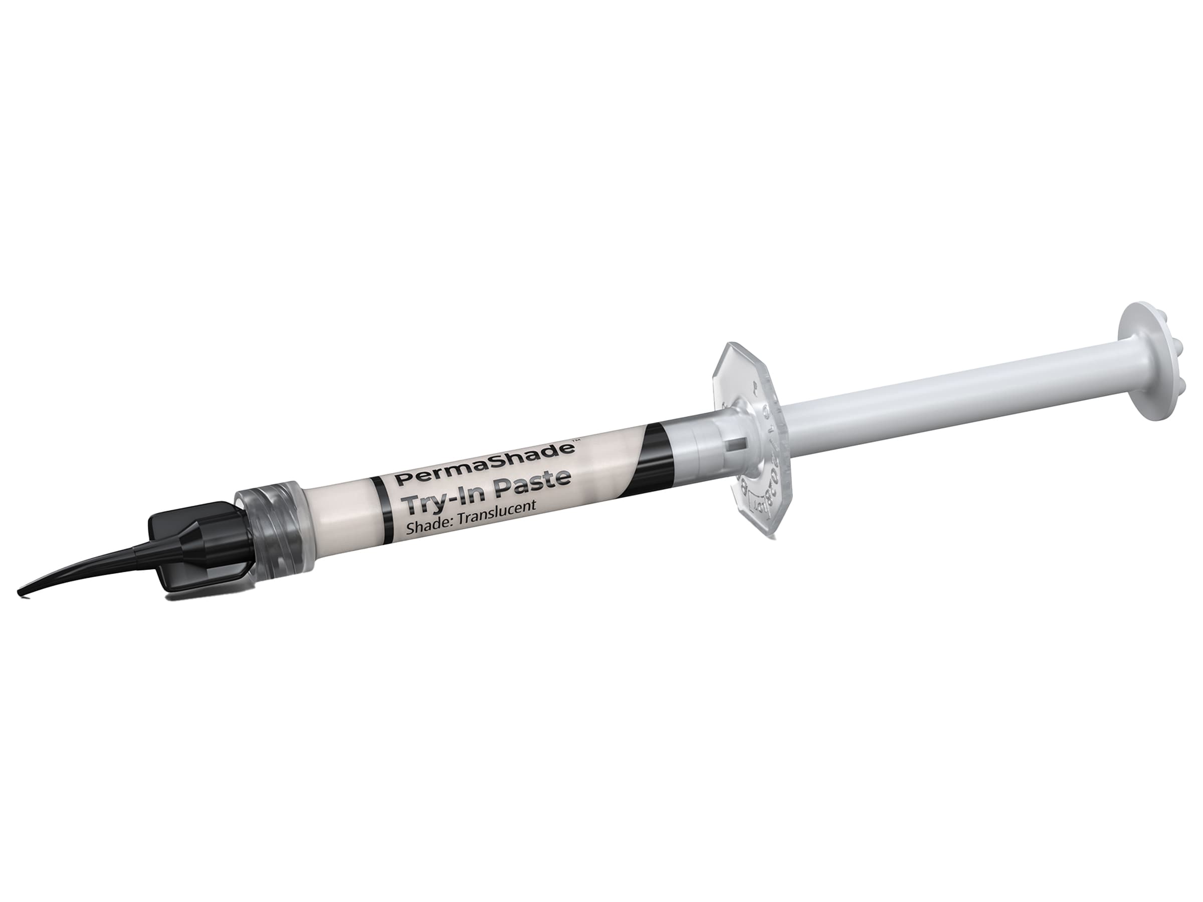 PermaShade Try-In Paste, Translucent, 2 x 1.5 g Syringes with 10 Black Mini Tips - PermaShade Try-In Paste - Image 1