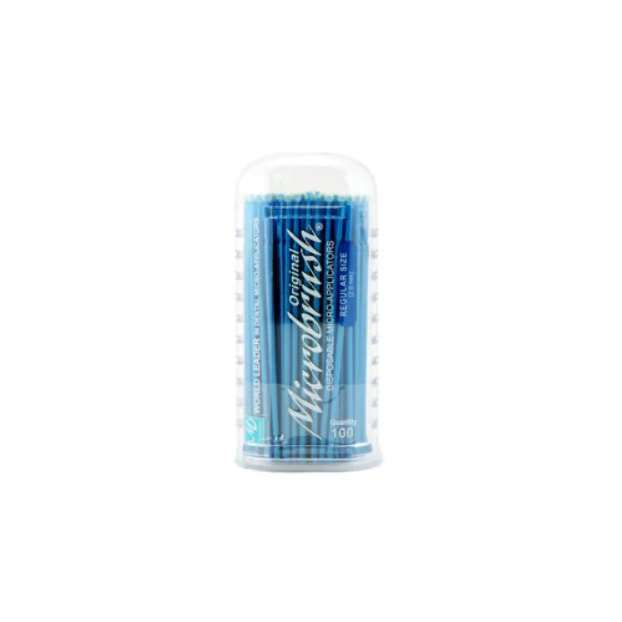 Microbrush Tube Series Micro-Applicators, Regular, Short, Blue, 100/Pk, WMRB - Microbrush Tube Series Micro-Applicators, Regular, Short, Blue, 100/Pk, WMRB - Image 1