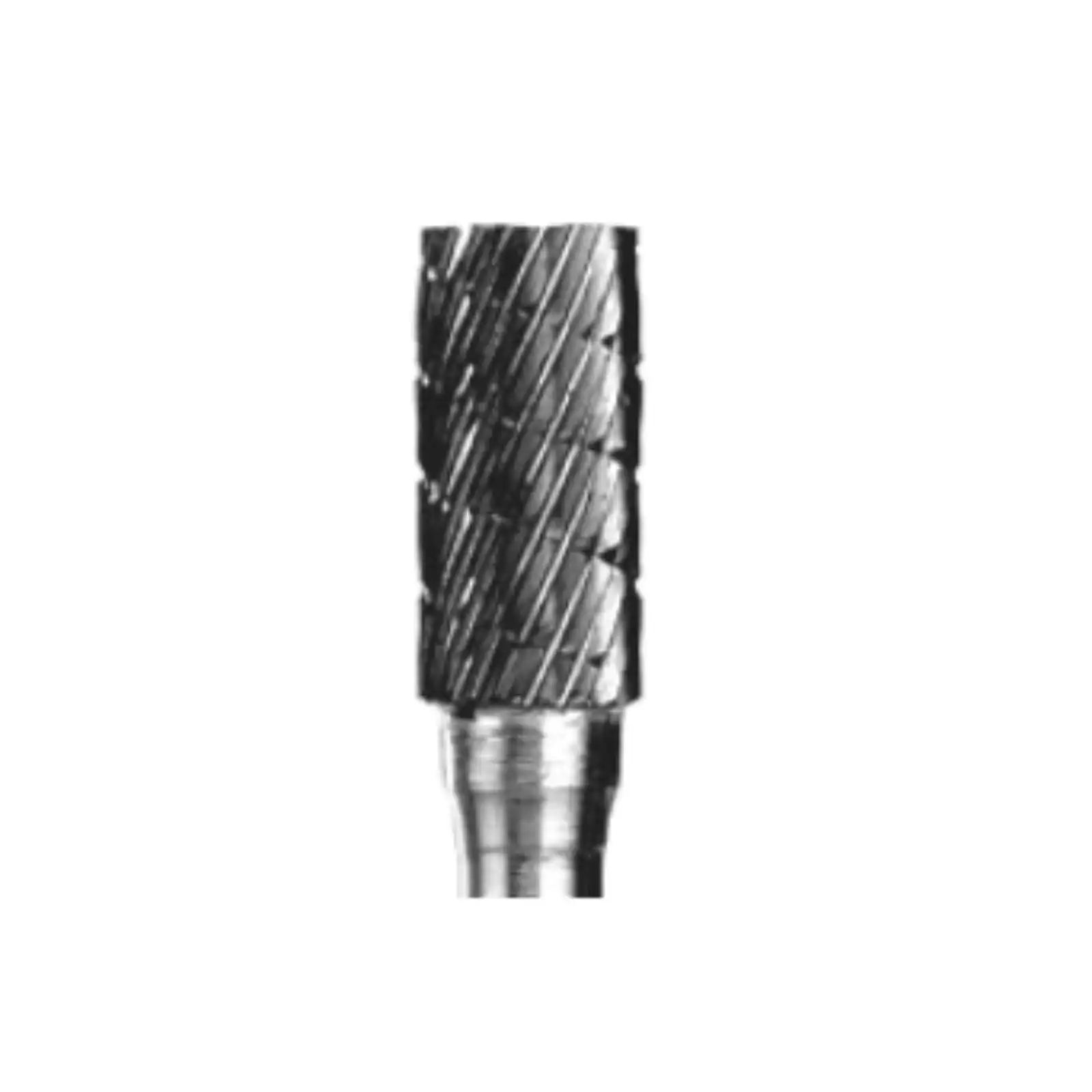 Abbott-Robinson Tungsten Carbide Laboratory Bur, Dual Cut, Cylinder, #E3/8, 3/8" Head Diameter, 1/4" Shank, Regular, 1/Pk - Abbott-Robinson Laboratory Carbide Burs, Dual Cut, Cylinder, # E 3/8", Regular, 1/Pk - Image 1