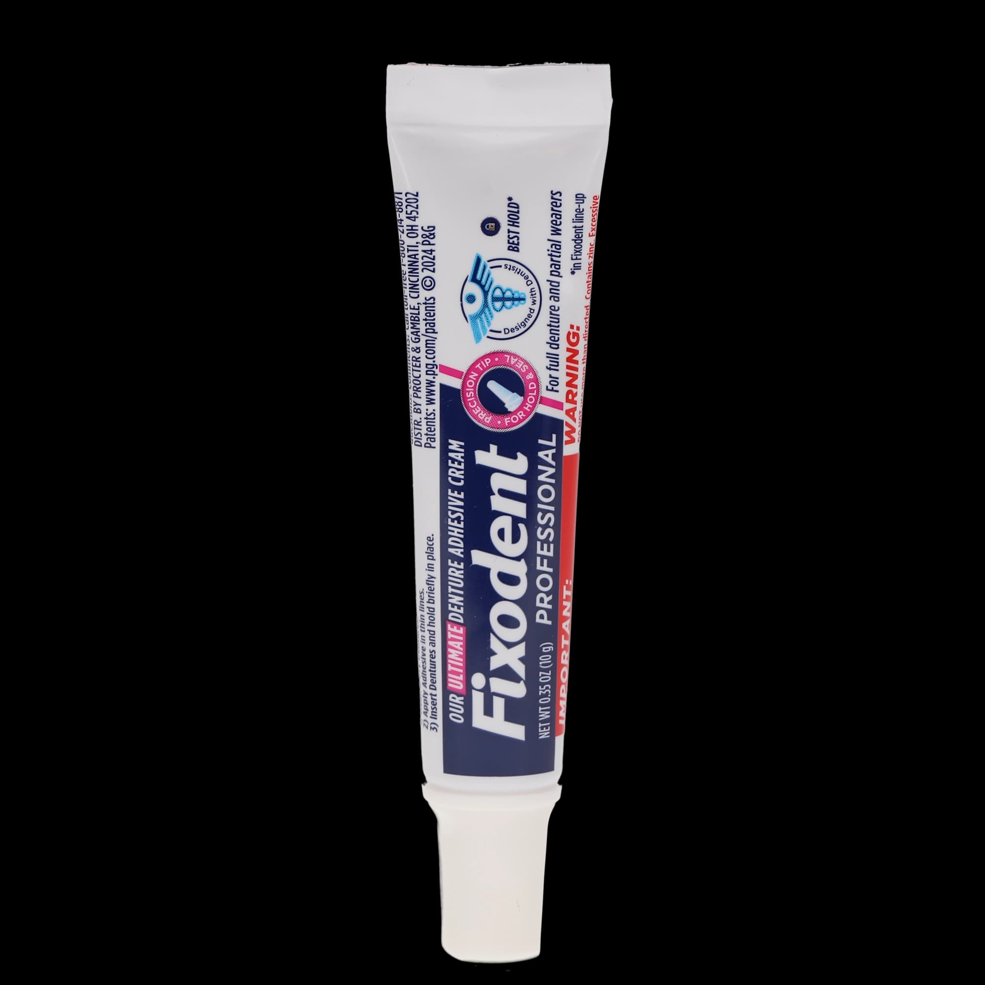 Fixodent Professional Ultimate Denture Adhesive Cream, 0.35 oz Tube, 50/Box, 80717506 - Fixodent Prof Ultimate Denture Adhesive Cream 0.35oz Tube 50/Case - Image 1
