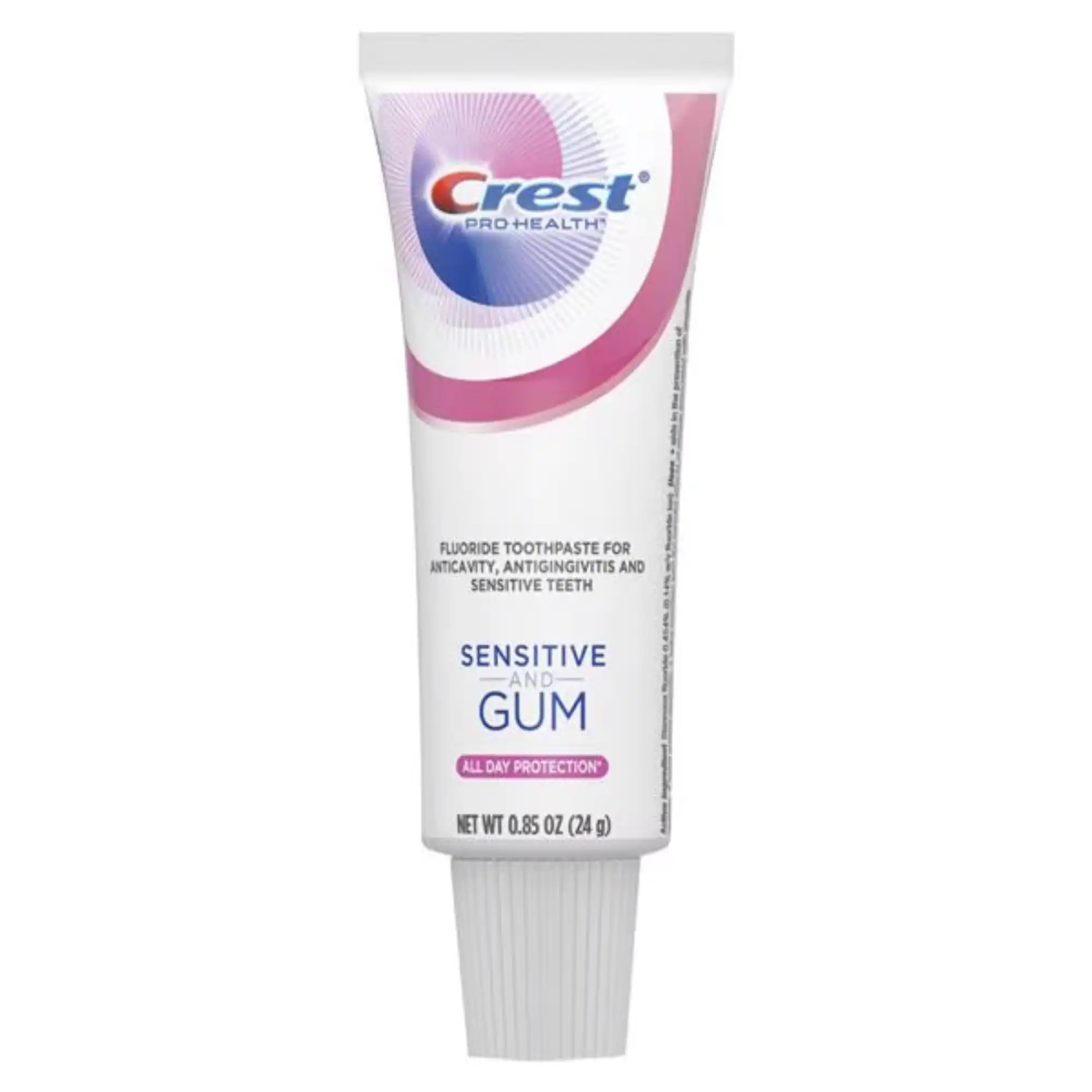 Crest PRO-HEALTH Sensitive and Gum Toothpaste, 0.85 oz Tube, 36/Case (Old #s 80357575, 80321498) - P&G - Crest PRO-HEALTH Sensitive and Gum Toothpaste, 0.85oz, 36/cs (Old #s 80357575, 80321498) - Image 1